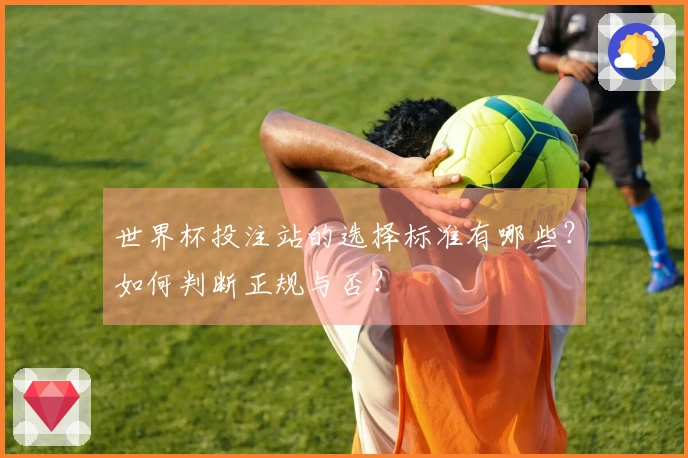 世界杯投注站的选择标准有哪些？如何判断正规与否？